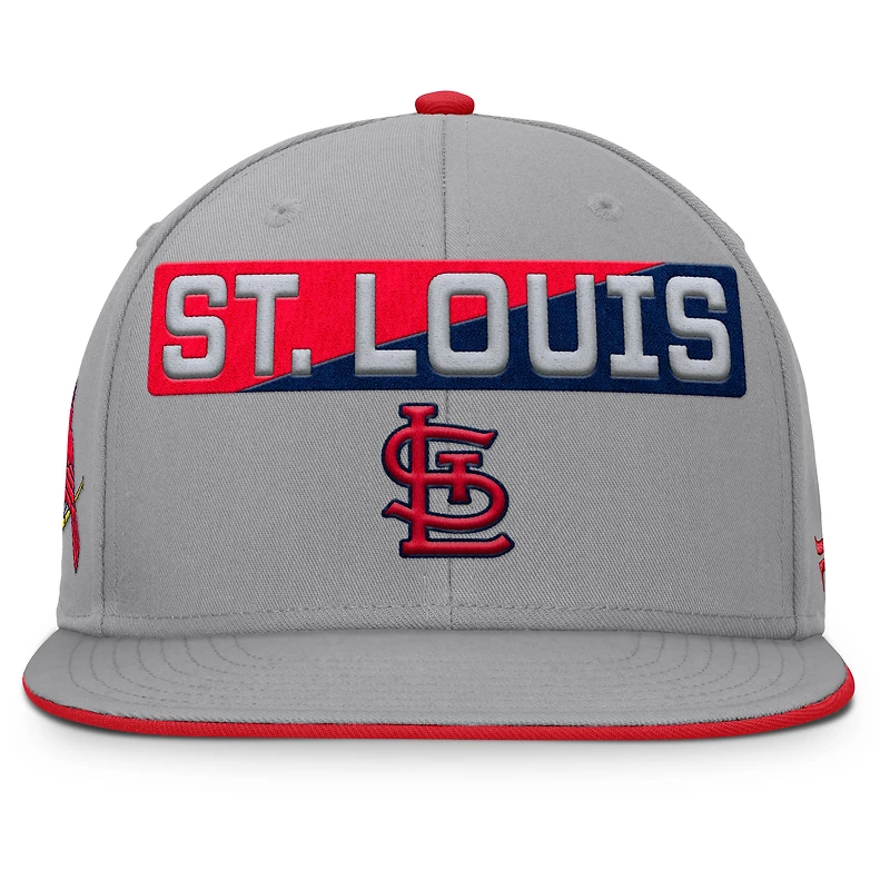 Casquette Snapback Punchout grise pour homme des Cardinals de Saint-Louis