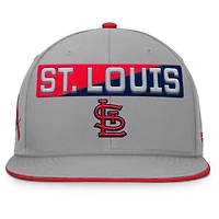 Casquette Snapback Punchout grise pour homme des Cardinals de Saint-Louis