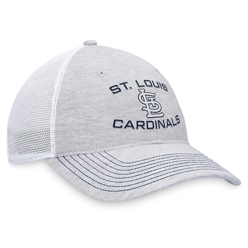 Casquette réglable de camionneur Fanatics gris St. Louis Cardinals pour hommes
