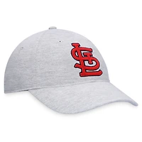 Casquette réglable avec logo Fanatics Heather Grey St. Louis Cardinals pour hommes