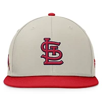 Men's Fanatics Khaki/Red St. Louis Cardinals Team Two-Tone Snapback Hat