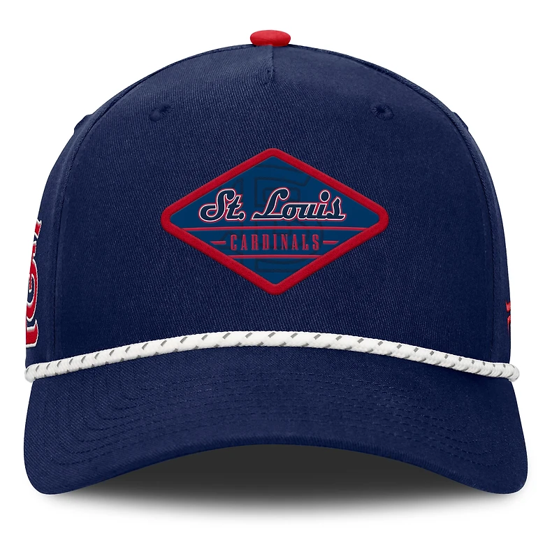 Casquette ajustable à deux coutures Fanatics bleu marine St. Louis Cardinals pour homme