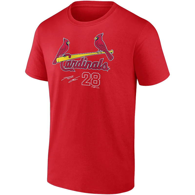 T-shirt rouge avec nom et numéro de joueur des Cardinals St. Louis pour hommes Fanatics Nolan Arenado