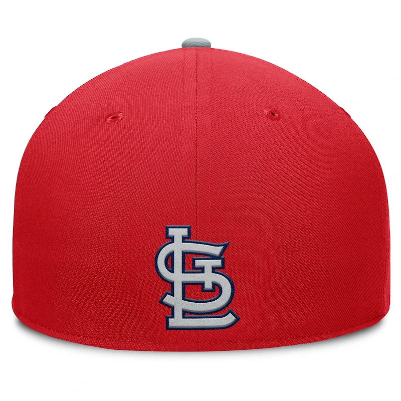 Casquette ajustée Fanatics rouge/gris pour homme des Cardinals de Saint-Louis