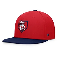 Men's Fanatics Red/Navy St. Louis Cardinals Batter's Box Snapback Hat