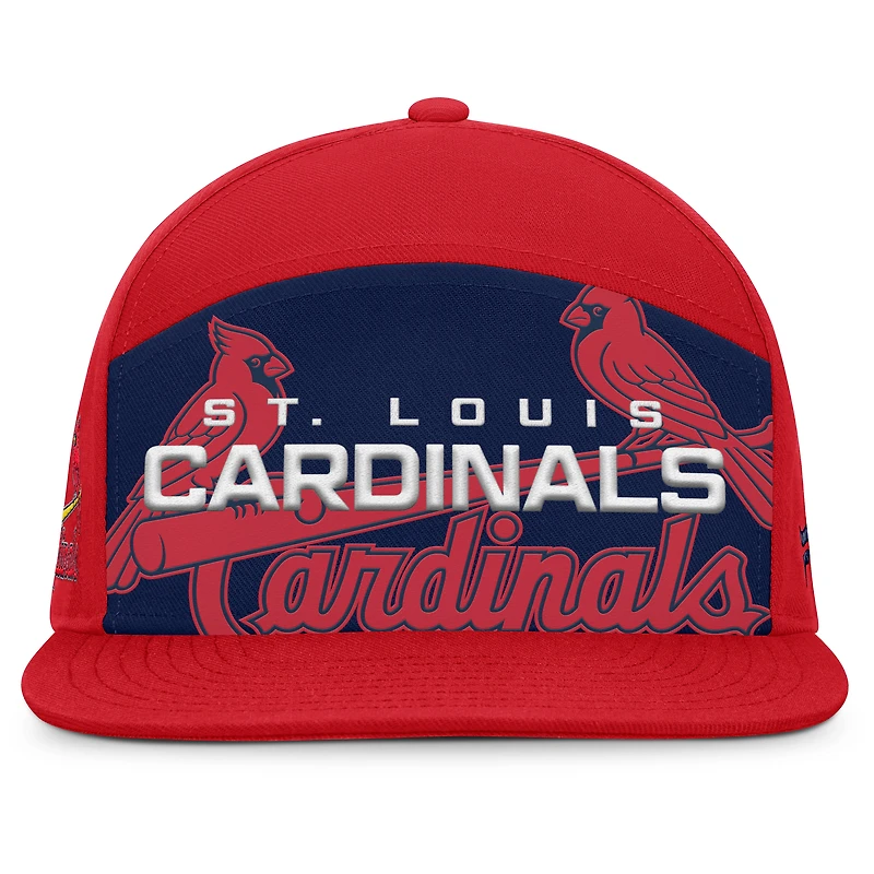 Men's Fanatics Red/Navy St. Louis Cardinals Clubhouse Splitter Snapback Hat