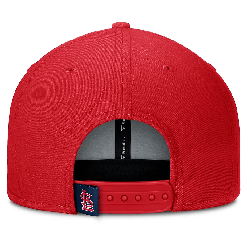 Men's Fanatics Red/Navy St. Louis Cardinals Clubhouse Splitter Snapback Hat