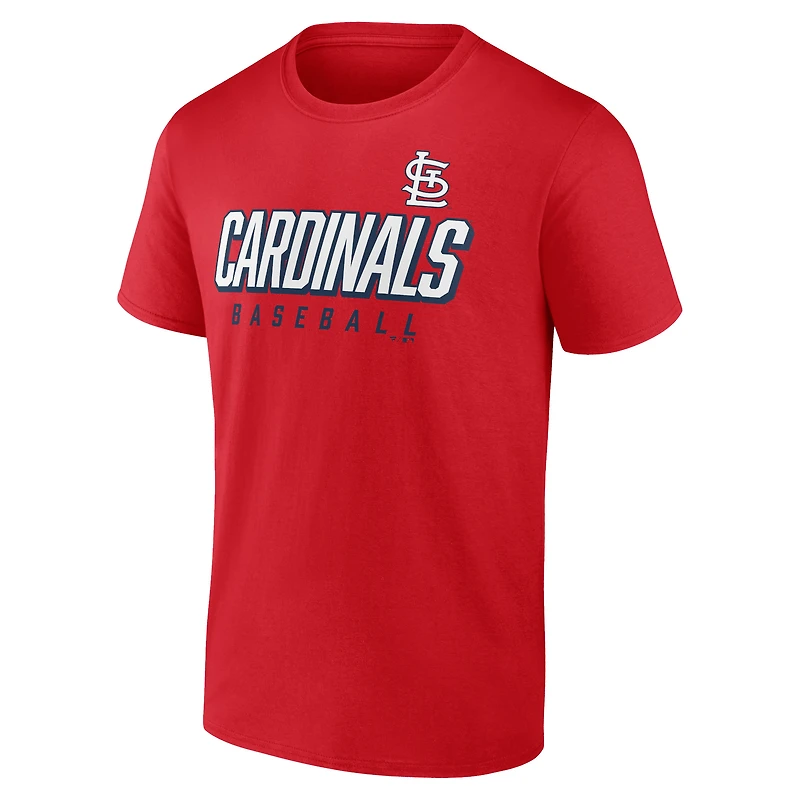 Ensemble combiné de t-shirts Fanatics pour hommes rouge/marine St. Louis Cardinals Player Pack