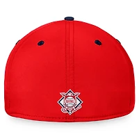 Casquette flexible à logo empilé Fanatics rouge/marine St. Louis Cardinals pour hommes