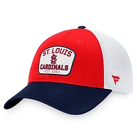 Men's Fanatics Red/Navy St. Louis Cardinals Two-Tone Patch Trucker Adjustable Hat