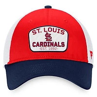 Men's Fanatics Red/Navy St. Louis Cardinals Two-Tone Patch Trucker Adjustable Hat