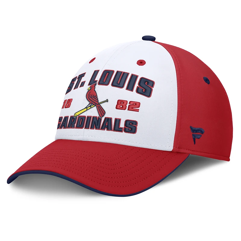 Men's Fanatics Red/White St. Louis Cardinals Jammed Structured Flex Hat