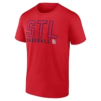 Ensemble de deux t-shirts combo fanatiques pour hommes, rouge/blanc, St. Louis Cardinals