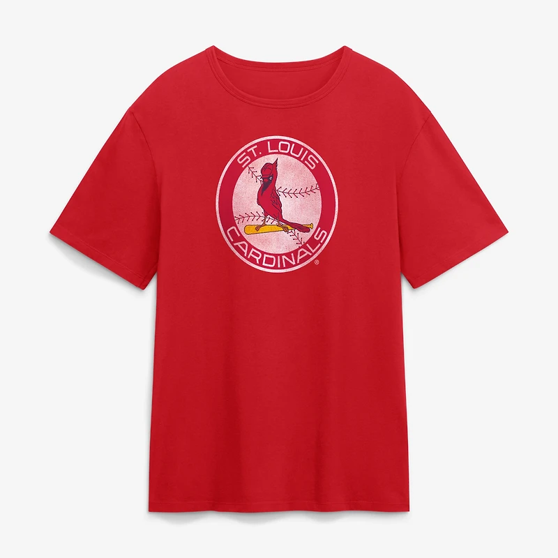 T-shirt Fanatics rouge pour homme, logo alternatif des Cardinals de Saint-Louis, style Legacy