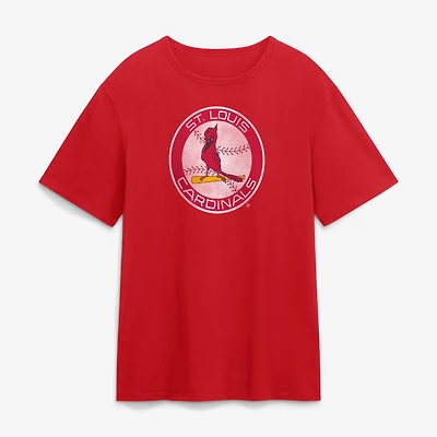 T-shirt Fanatics rouge pour homme, logo alternatif des Cardinals de Saint-Louis, style Legacy