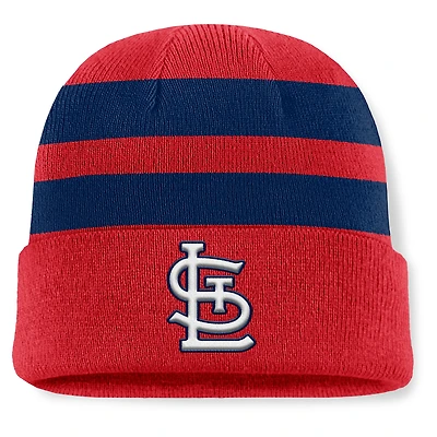 Bonnet en tricot à revers Fanatics rouge pour homme des Cardinals de Saint-Louis