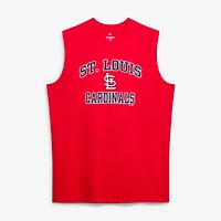 Débardeur Fanatics rouge St. Louis Cardinals pour homme, grandes tailles, style Heart & Soul.