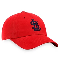 Casquette réglable Fanatics Red St. Louis Cardinals Cooperstown Collection Core pour hommes