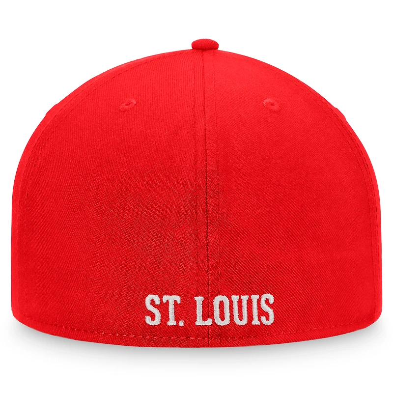 Casquette ajustée Fanatics Red St. Louis Cardinals Cooperstown Collection pour hommes