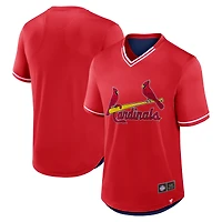 Men's Fanatics  Red St. Louis Cardinals Fantastic Finish V-Neck Fashion T-Shirt