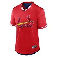 Men's Fanatics  Red St. Louis Cardinals Fantastic Finish V-Neck Fashion T-Shirt