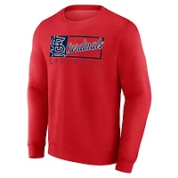 Sweat-shirt en polaire Focus Fanatics Red St. Louis Cardinals pour hommes