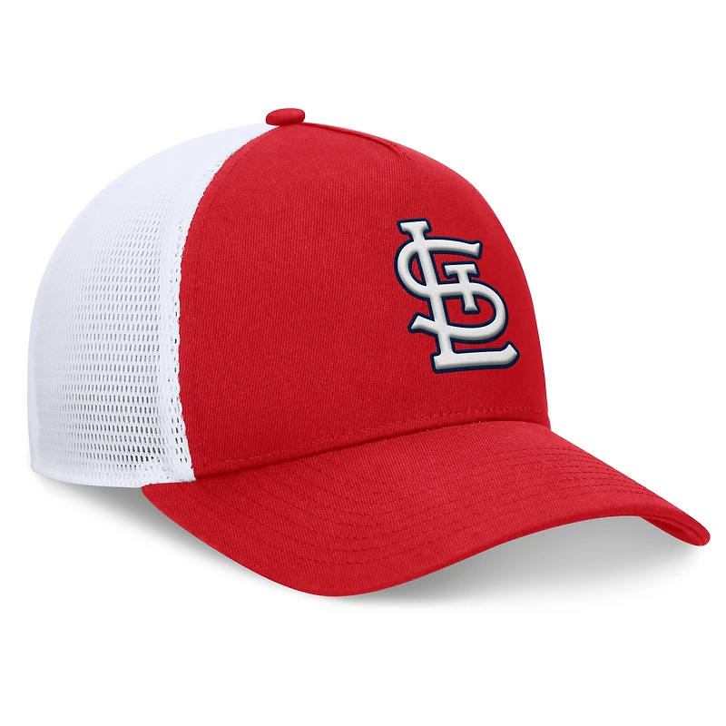 Casquette ajustable à cadre en A fondamental rouge St. Louis Cardinals Fanatics pour hommes