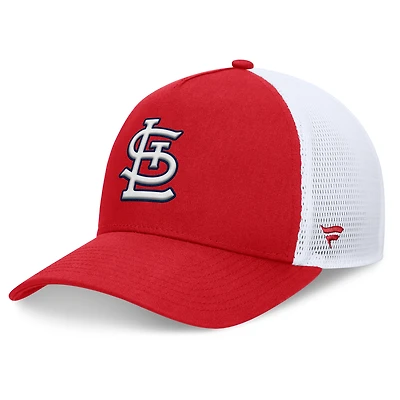 Casquette ajustable à cadre en A fondamental rouge St. Louis Cardinals Fanatics pour hommes
