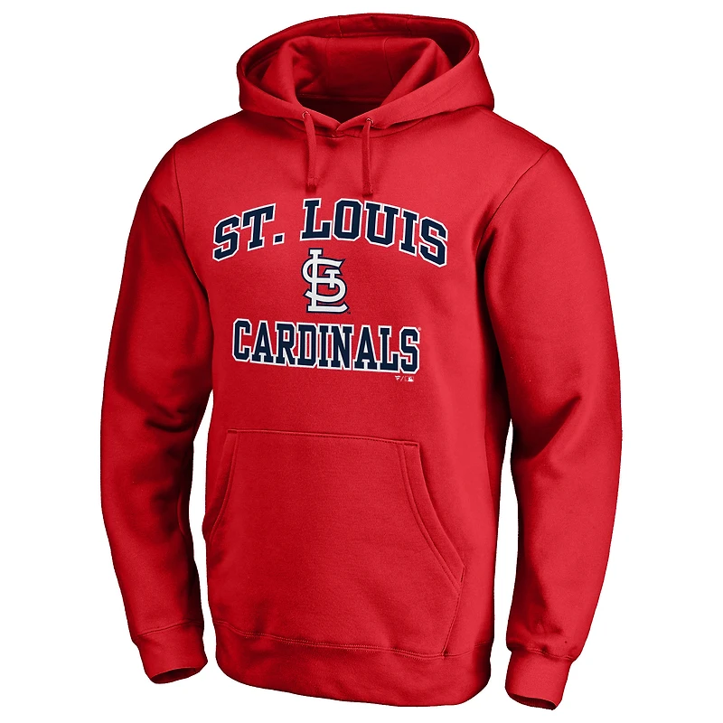 Sweat à capuche rouge Fanatics St. Louis Cardinals Heart & Soul pour hommes