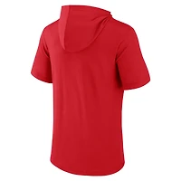 Sweat à capuche manches courtes pour hommes Fanatics Red St. Louis Cardinals Offensive Strategy