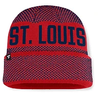 Bonnet en tricot à revers Fanatics rouge pour homme, motif rotation des Cardinals de Saint-Louis