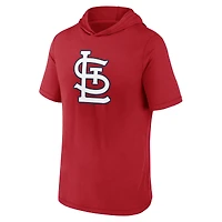 T-shirt à capuche manches courtes Fanatics Red St. Louis Cardinals pour hommes