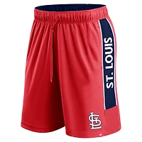 Short de défenseur rouge Fanatics pour hommes des Cardinals St. Louis remporte le match