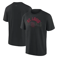 Men's Fanatics  St. Louis Cardinals Black Out Heavyweight T-Shirt