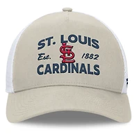 Casquette réglable de camionneur A-Frame Stone St. Louis Cardinals Fanatics pour hommes