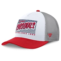 Men's Fanatics White/Red St. Louis Cardinals On Deck A-Frame Snapback Hat