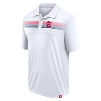 Polo Interlock Fanatics pour hommes, blanc, St. Louis Cardinals, Big & Tall Victory For Us