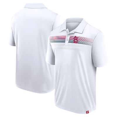 Polo Interlock Fanatics pour hommes, blanc, St. Louis Cardinals, Big & Tall Victory For Us
