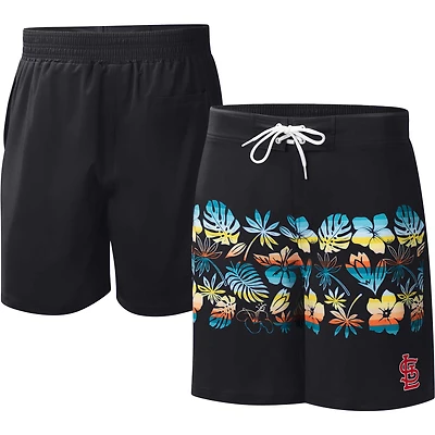Short de bain St. Louis Cardinals Breeze Volley pour homme G-III Sports by Carl Banks noir