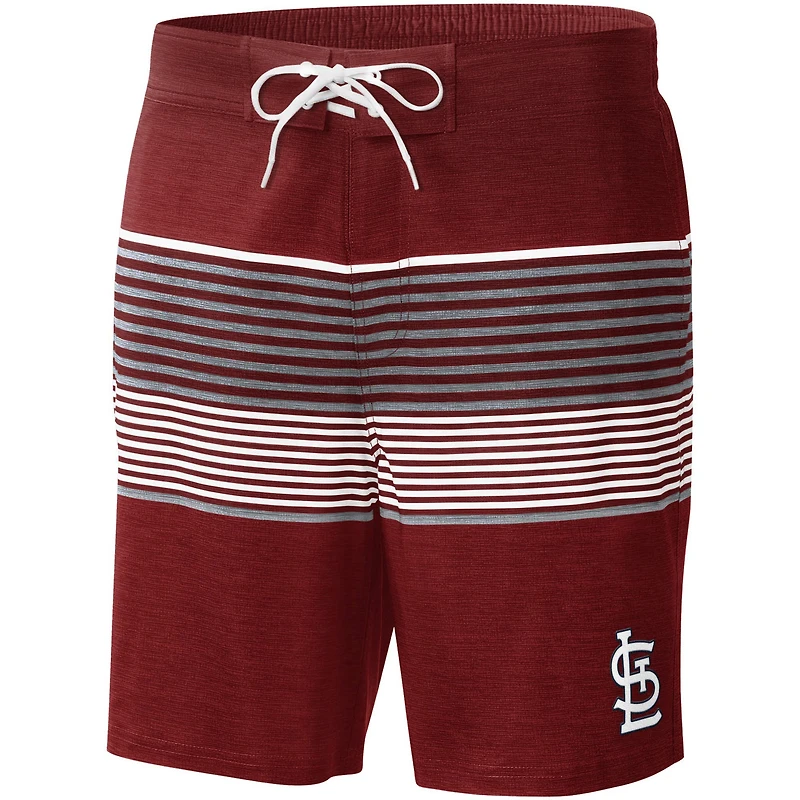 Men's G-III Sports by Carl Banks  Red St. Louis Cardinals Coastline Volley Swim Shorts