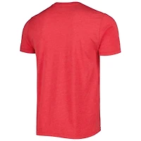 Men's Homage Albert Pujols Red St. Louis Cardinals Illustration Tri-Blend T-Shirt