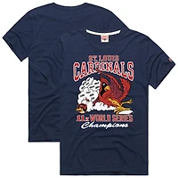 Men's Homage  Navy St. Louis Cardinals Hyper Local Refresh Tri-Blend T-Shirt