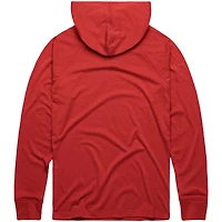 Sweat à capuche léger rouge Homage pour homme, motif raglan tri-blend, des Cardinals de Saint-Louis