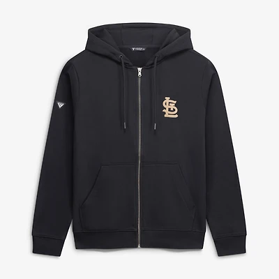 Men's Levelwear  Black St. Louis Cardinals Podium Full-Zip Hoodie