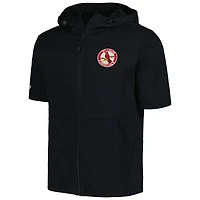 Levelwear pour hommes, noir, St. Louis Cardinals Recruit, sweat à capuche entièrement zippé manches courtes
