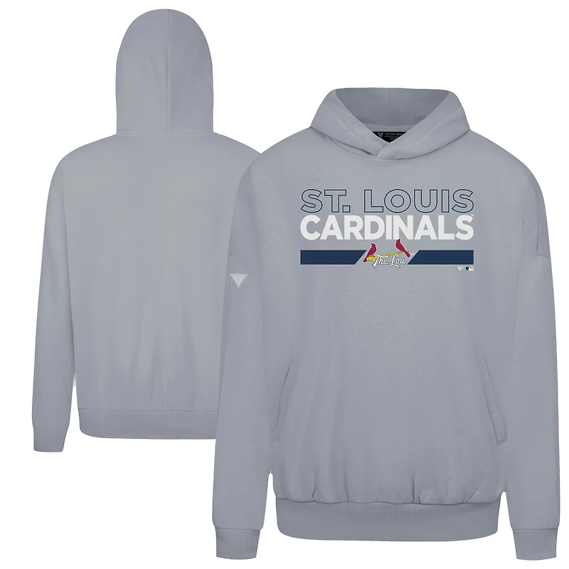 Sweat à capuche gris City Connect Contact No Hitter pour homme des Cardinals de Saint-Louis