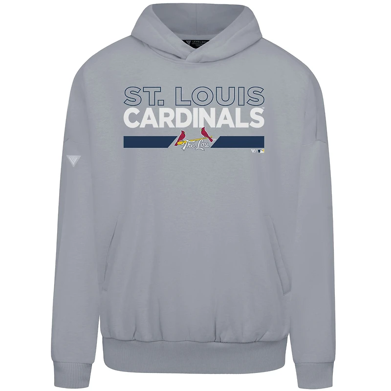 Sweat à capuche gris City Connect Contact No Hitter pour homme des Cardinals de Saint-Louis
