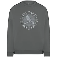 Men's Levelwear Gray St. Louis Cardinals Luxe Signature Grain Pullover Sweatshirt