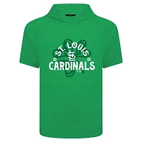 Men's Levelwear Green St. Louis Cardinals Patrick's Day Phase Shamrock Short Sleeve T-Shirt Hoodie