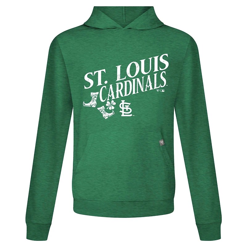 Sweat à capuche manches longues pour homme Levelwear Green St. Louis Cardinals Patrick's Day Relay Boots